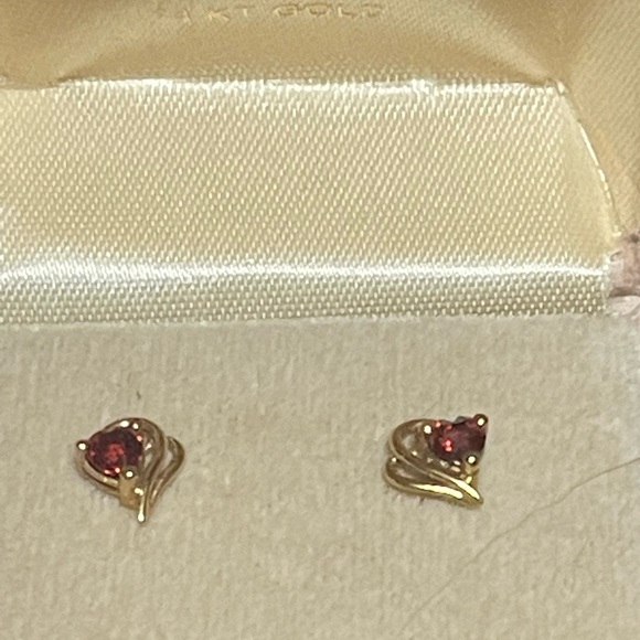 14k yellow gold set necklace and earrings - Picture 10 of 12